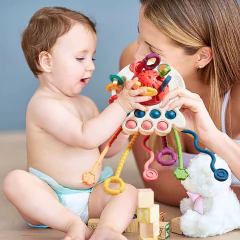 Imagem do BRINQUEDO SENSORIAL MONTESSORI MULTIFUNÇÃO 4 EM 1