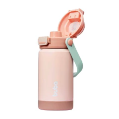 BUBA - COPO TÉRMICO PAREDE DUPLA COM BICO E CANUDO 300ML - BLUSH