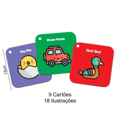 BABEBI - BABY CARDS ALTO CONTRASTE CARTÃO SENSORIAL - (9 a 12 meses) - comprar online