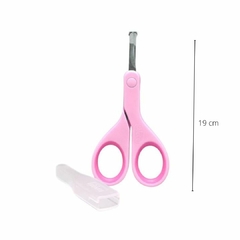CHICCO - TESOURA INFANTIL PARA BEBES COM PROTETOR 0M+ ROSA - comprar online