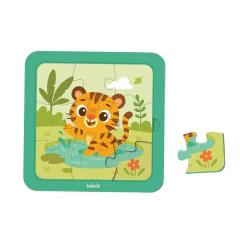 BABEBI - QUEBRA-CABEÇAS 09 PEÇAS ANIMAIS - TIGRE