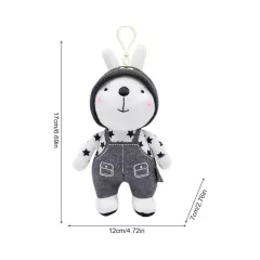 METOO - MINI PELÚCIA COELHO 17CM - PRETO - comprar online