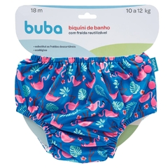 BUBA - BIQUINI DE BANHO COM FRALDA - FLAMINGO - M