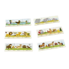 JUNGES - CONHECENDO OS ANIMAIS PAIS E FILHOTES QUEBRA CABEÇA DIDÁTICO