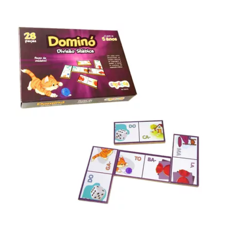 SOPECCA - DOMINÓ DIVISÃO SILÁBICA JOGO EDUCATIVO
