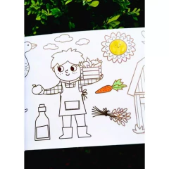 BATE BUMBO - ROLO DE DESENHO PARA PINTAR DESENROLANDO A FAZENDINHA 3 METROS - Mamu Kids Store