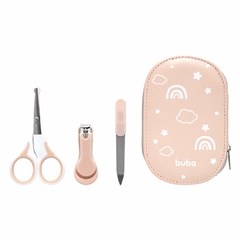 BUBA - KIT MANICURE COM ESTOJO 4 ITENS - ROSA - Mamu Kids Store