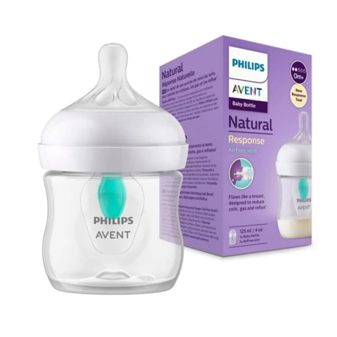 AVENT - MAMADEIRA PETALA 3.0 125ML AIR FREE TRANSPARENTE