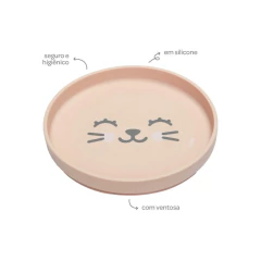 BUBA - PRATINHO EM SILICONE COM VENTOSA GUMY - PÊSSEGO na internet