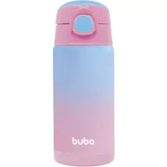 BUBA - COPO TÉRMICO INOX PAREDE DUPLA C/ CANUDO TIE DYE 400ML ROSA - loja online