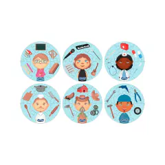 TOYSTER - QUEBRA-CABEÇA EDUCATIVO - CONHECENDO AS PROFISSÕES - 42 PEÇAS na internet