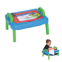 MERCOTOYS - MESINHA DE DESENHO MULTIUSO COM LAPÍS DE COR - AZUL