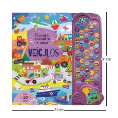 LIVRO PROCURE ENCONTRE E OUÇA VEÍCULOS - CIRANDA CULTURAL - comprar online