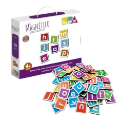BABEBI - KIT MAGNÉTICO ALFABETO MINÚSCULO BRINQUEDO DE ALFABETIZAÇÃO
