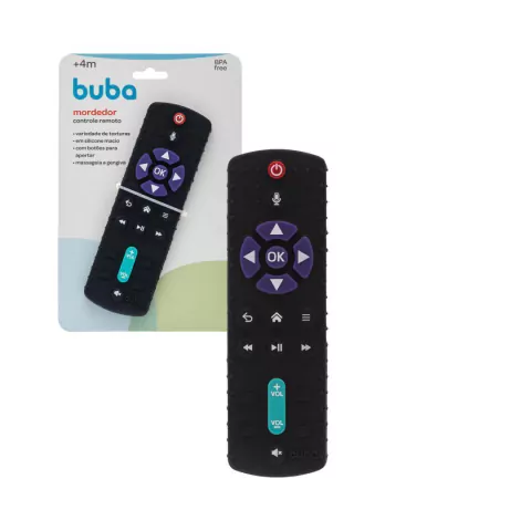 BUBA - MORDEDOR CONTROLE REMOTO EM SILICONE COM TEXTURAS