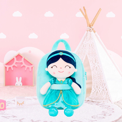 GLOVELEYA - MOCHILA COM BONECA PRINCESA ENCANTADA - JASMINE - Mamu Kids Store