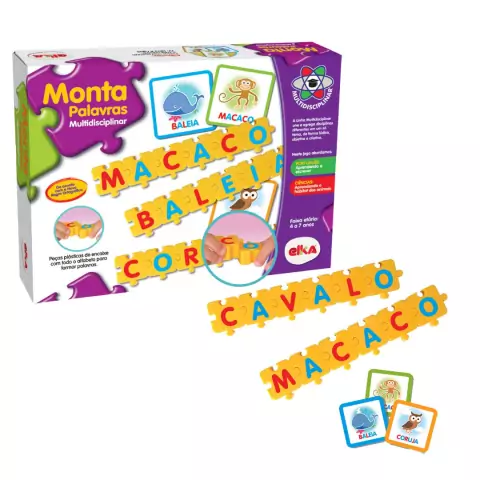 ELKA - MONTA PALAVRAS MULTIDISCIPLINAR 36 PEÇAS