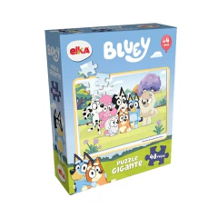 ELKA - QUEBRA CABEÇA PUZZLE 48 PEÇAS GIGANTE BLUEY - Mamu Kids Store