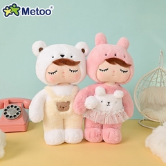 METOO DOLL - PELÚCIA 35CM ANGELA - COELHA ROSA - Mamu Kids Store