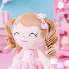 Imagem do GLOVELEYA - MOCHILA COM BONECA SPRING CORAÇÕES - ROSA