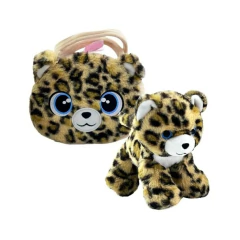 MULTIKIDS - BOLSA COM PELÚCIA HANDBANG CUTIE LEOPARDO DELUXE - Mamu Kids Store