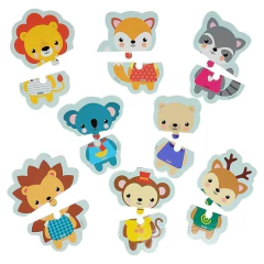 BABEBI - QUEBRA-CABEÇA 2 PARTES ANIMAIS DA FLORESTA 18 MESES - loja online