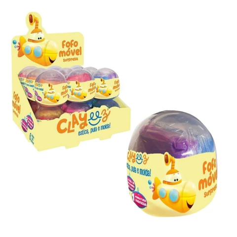 CLAYEEZ - MASSINHA SURPRESA 12G - FOFOMÓVEL