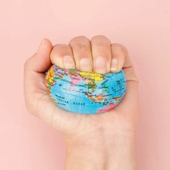 SQUISHY GLOBO MAPA MUNDI BOLINHA DE APERTAR