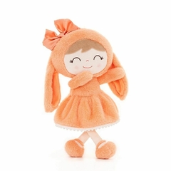 GLOVELEYA - KIT PÁSCOA BONECA COELHA E CHAVEIRO + BRINDE - LARANJA na internet