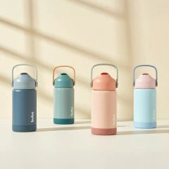 BUBA - COPO TÉRMICO PAREDE DUPLA COM CANUDO 300ML - BLUSH - loja online