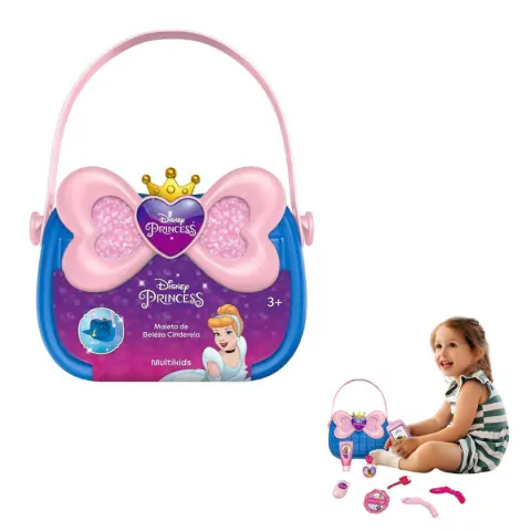 MULTIKIDS - MALETA DE BELEZA COM ACESSÓRIOS DISNEY PRINCESA CINDERELA