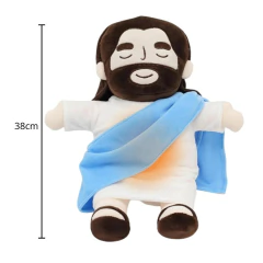 PELÚCIA - JESUS CRISTO QUE RESPIRA - AZUL - comprar online