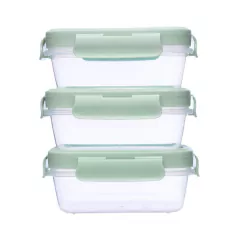 BUBA - KIT 3 POTINHOS HERMÉTICOS COM TAMPA 100ML VERDE na internet