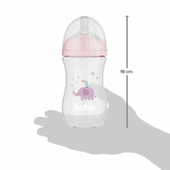 BUBA - MAMADEIRA ANTICÓLICA EASY FLOW ELEFANTE 270ML - ROSA - comprar online