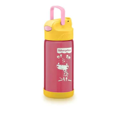 FISHER PRICE - COPO TÉRMICO AÇO INOX HOT & COLD 400 ML - ROSA