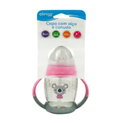 CLINGO - COPO COM ALÇA E CANUDO 230ML - COALA