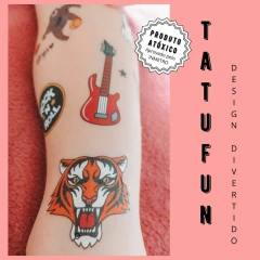 TATUFUN - KIT FESTA GUITAR HERO TATUAGEM TEMPORÁRIA INFANTIL na internet
