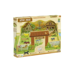JUNGES - SÍTIO FELIZ COM ANIMAIS EM MADEIRA PLAYSET - Mamu Kids Store