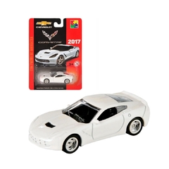 CARRINHO MINIATURA EM METAL CHEVROLET CHEVROLET CORVETE 2017 ESCALA 1/64 - loja online