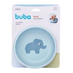 BUBA - BOWL DE SILICONE COM VENTOSA CLOUDY - AZUL