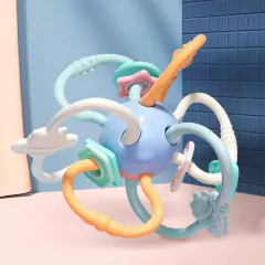 MORDEDOR SENSORIAL E CHOCALHO CUTE COLORS - Mamu Kids Store