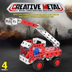 Imagem do QUEBRA-CABEÇA EM METAL 3D 4X1 BOMBEIRO 121PEÇAS