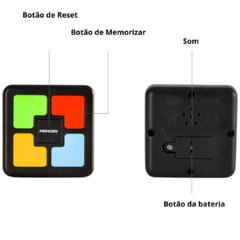 JOGO DA MEMÓRIA ELETRÔNICO MINDER COM LUZ E SOM na internet