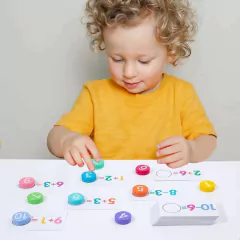 BRINQUEDO MONTESSORI DE MADEIRA APRENDENDO OS NÚMEROS - comprar online