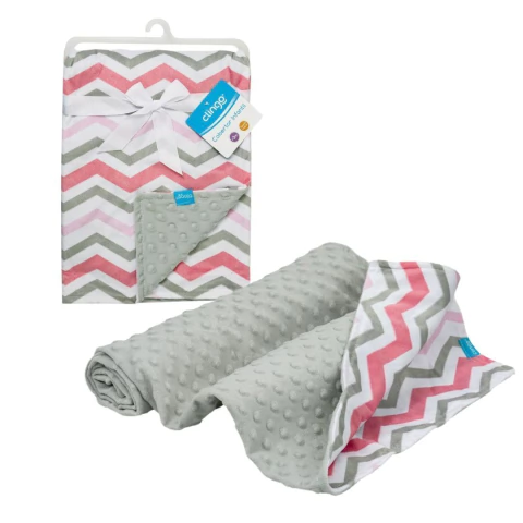 CLINGO - COBERTOR INFANTIL ONDA ROSA