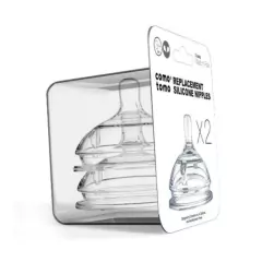 COMOTOMO - KIT COM 2 BICOS DE MAMADEIRA 2 FUROS +3M - Mamu Kids Store