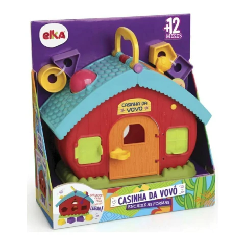 ELKA - CASINHA DA VOVÓ ENCAIXE AS FORMAS 5 PEÇAS 12M+