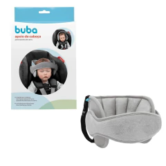 BUBA - APOIO DE CABEÇA PARA ASSENTO DE CARRO CINZA