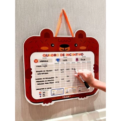 BATE BUMBO - QUADRO DE INCENTIVO BICHOS ORGANIZANDO TAREFAS - Mamu Kids Store