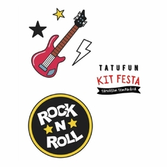 TATUFUN - KIT FESTA GUITAR HERO TATUAGEM TEMPORÁRIA INFANTIL